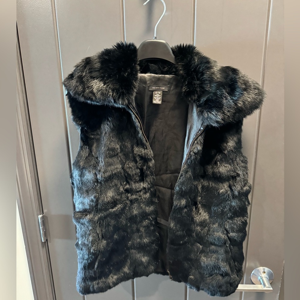 Natural fur vest